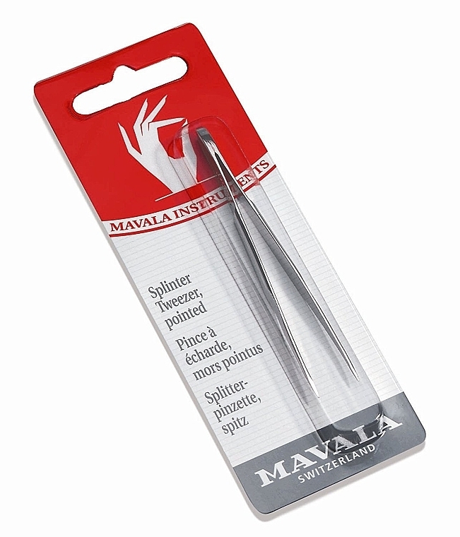 PRZECENA! Pęseta, spiczasta - Mavala Splinter Pointed Tweezer * — Zdjęcie N1