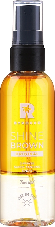 Dwufazowy spray opalający - Byrokko Shine Brown Two-Phase Super Tanning Spray — Zdjęcie N1