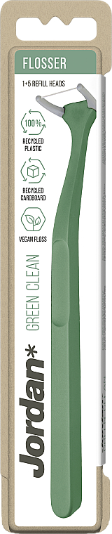 Nić dentystyczna z uchwytem - Jordan Green Clean Flosser — Zdjęcie N1