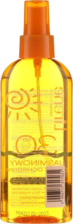 Jaśminowy olejek do opalania - Lirene SPF30 — Zdjęcie N2