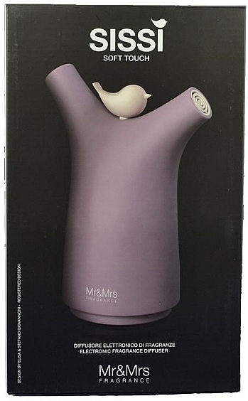 PRZECENA! Elektroniczny dyfuzor zapachowy, fioletowy - Mr&Mrs Sissi Soft Touch Viola * — Zdjęcie N2
