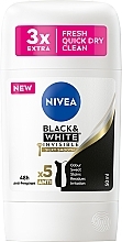 Antyperspirant w sztyfcie - NIVEA Black & White Invisible Silky Smooth — Zdjęcie N1