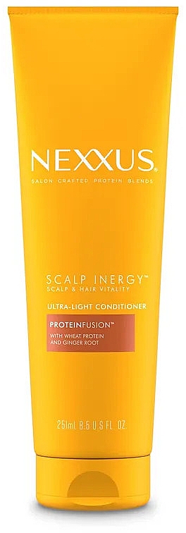 Ultralekka odżywka do włosów i skóry głowy z proteinami pszenicy i wyciągiem z imbiru - Nexxus Scalp Inergy Ultra-Light Conditioner — Zdjęcie N1