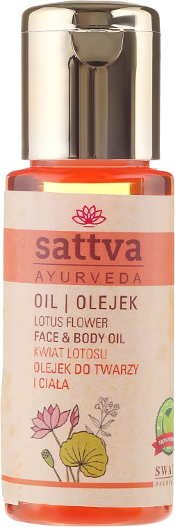 Olejek do twarzy i ciała Kwiat lotosu - Sattva Lotus Facial Oil — Zdjęcie N1