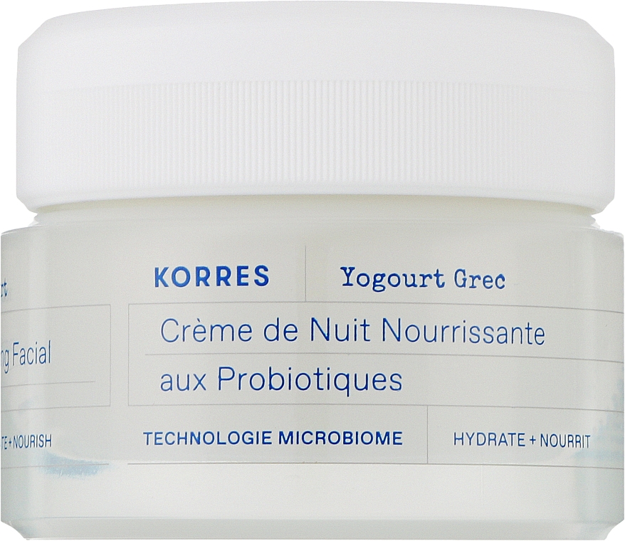 Krem do twarzy na noc z probiotykami - Korres Greek Yoghurt Probiotic Quench Sleeping Facial — Zdjęcie N1