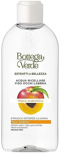 Woda micelarna - Bottega Verde Beauty Extracts Peach & Apricot Micellar Water — Zdjęcie N1