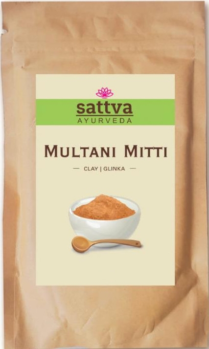 Oczyszczająco-rozjaśniająca glinka do twarzy - Sattva Ayurveda Multani Mitti — Zdjęcie N1
