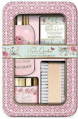 Zestaw - Baylis & Harding Royale Garden Rose, Poppy & Vanilla Hand Care Gift Set (h/cr/100ml + soap/50g + h/salt/25g + nail/brush) — Zdjęcie N1