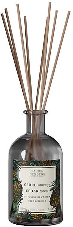 Dyfuzor zapachowy Cedr forest - Panier Des Sens Cedar Forest Reed Diffuser — Zdjęcie N2