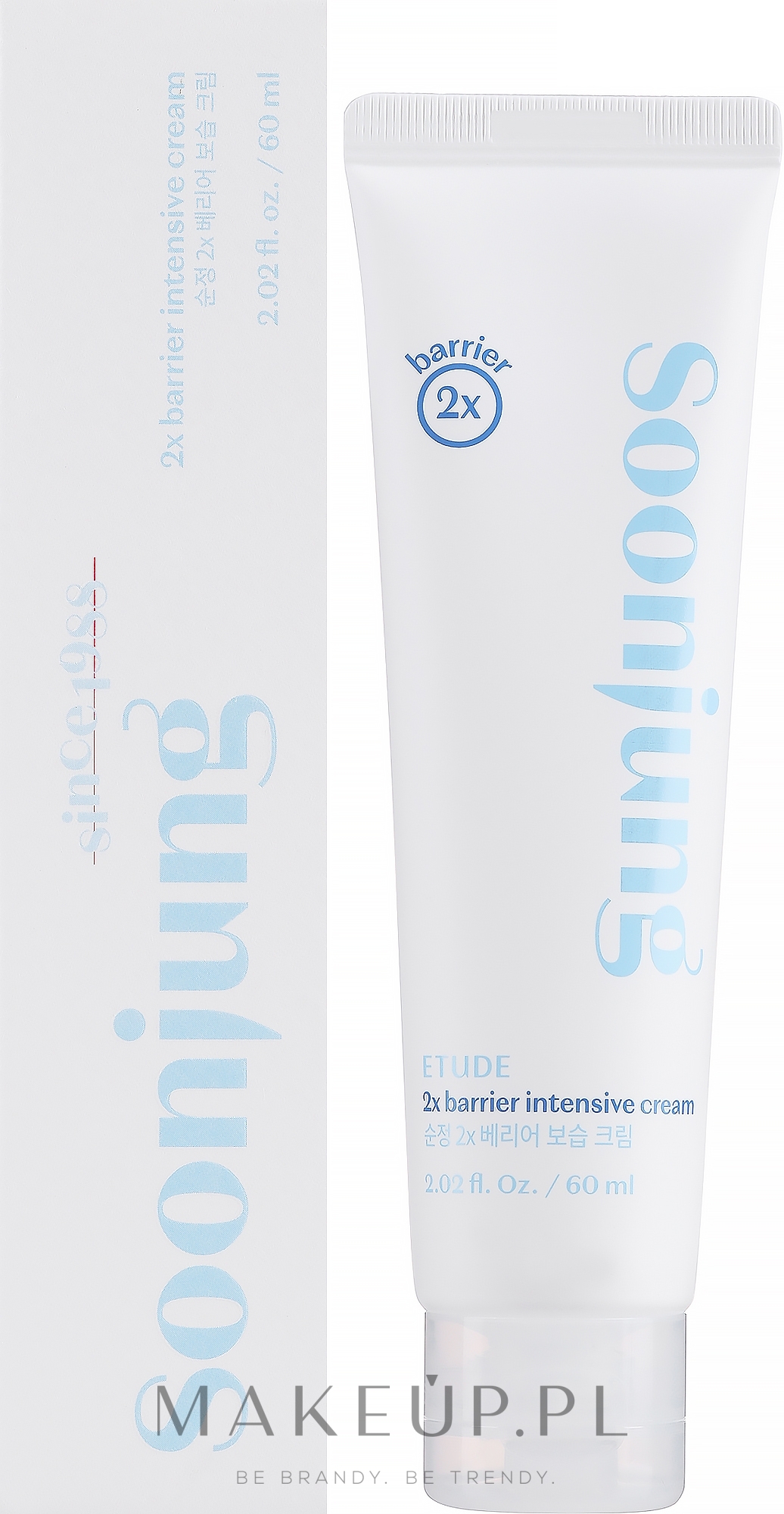 Intensywnie ochronny krem do twarzy - Etude Soon Jung 2x Barrier Intensive Cream — Zdjęcie 60 ml