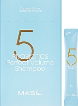 Szampon probiotyczny dla perfekcyjnej objętości włosów - Masil 5 Probiotics Perfect Volume Shampoo (próbka) — Zdjęcie N2