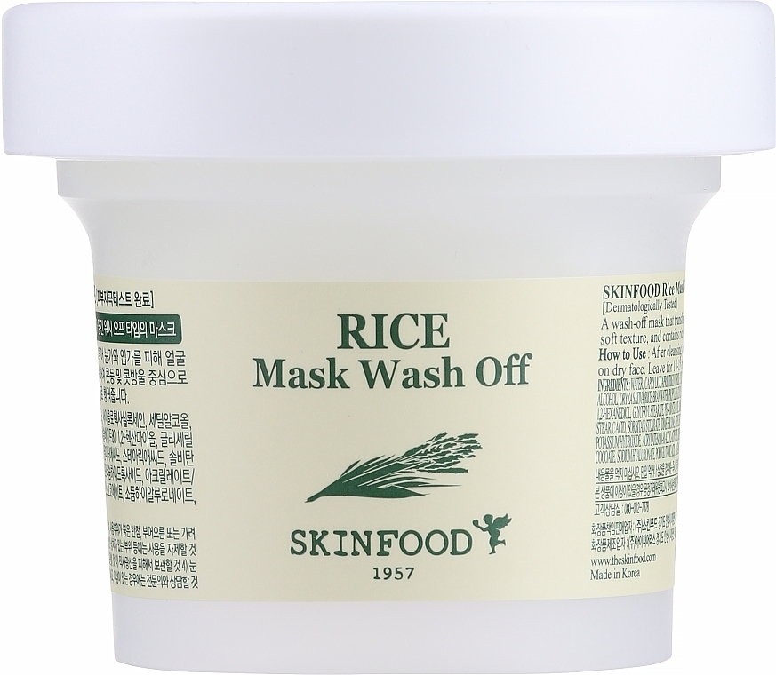 Maseczka oczyszczająca z ekstraktem z ryżu - Skinfood Rice Mask Wash Off