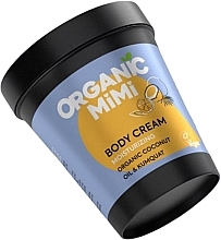 Nawilżający krem do ciała Kokos i kumkwat - Organic Mimi Body Cream Moisturizing Coconut & Kumquat — Zdjęcie N1