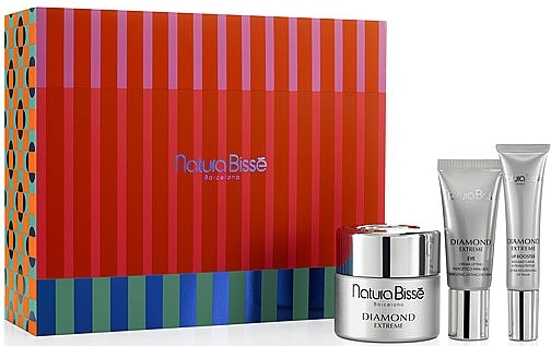 Zestaw - Natura Bisse Diamond Light X-Mas Set (f/cr/50ml + eye/cr/25ml + l/balm/15ml) — Zdjęcie N1