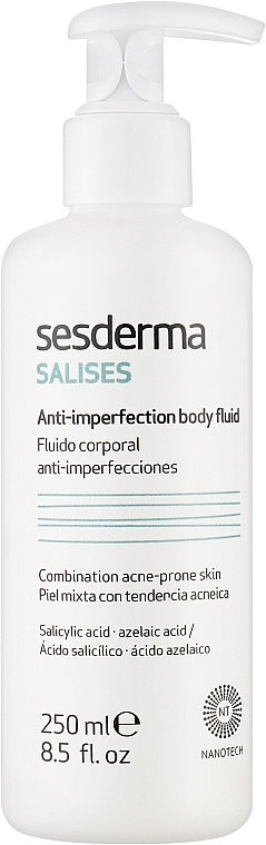 Fluid do ciała przeciw trądzikowi - SesDerma Laboratories Salises Anti-Imperfection Body Fluid — Zdjęcie N1