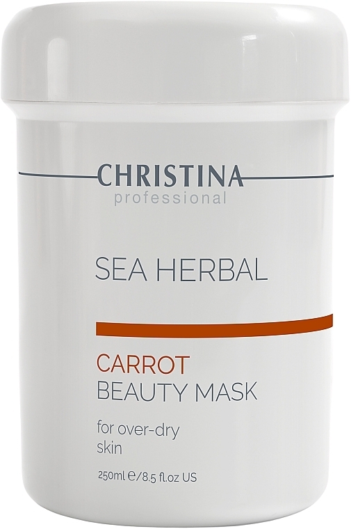 Marchewkowa maska do suchej, podrażnionej i wrażliwej skóry - Christina Sea Herbal Beauty Mask Carrot — Zdjęcie N1
