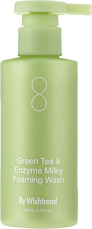 Pianka oczyszczająca z zieloną herbatą i enzymami - By Wishtrend Green Tea & Enzyme Milky Foaming Wash — Zdjęcie N1