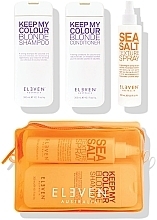 Zestaw - Eleven Australia Blonde Trio With Neon Bag (shm/300ml + cond/300ml + h/spray/200ml + bag) — Zdjęcie N1