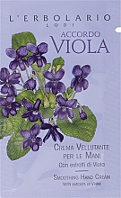 Krem do rąk Viola - L'Erbolario Accordo Viola Crema Vellutante per le mani (próbka) — Zdjęcie N1