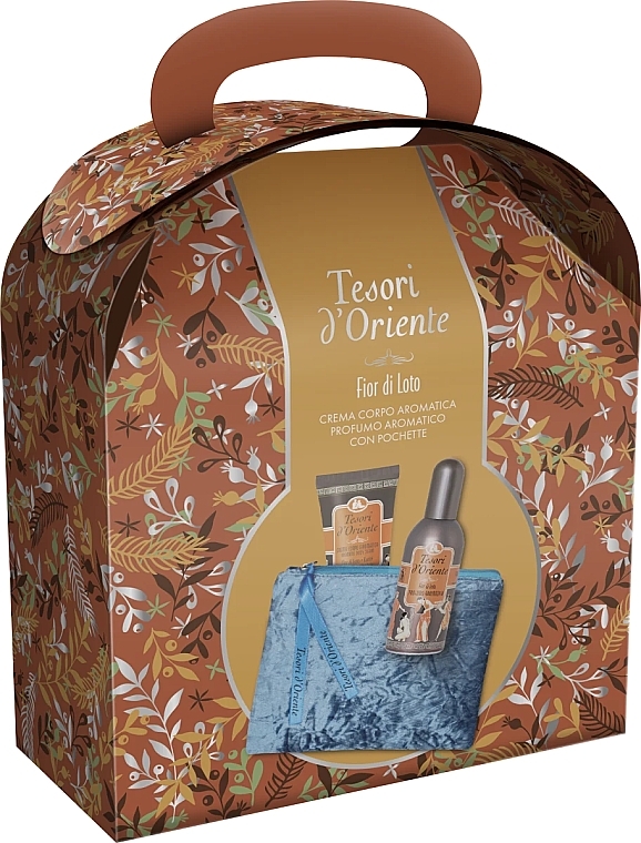 Tesori D`Oriente Set, Fior Di Loto - Zestaw  (edp/100ml + b/cr/75ml + bag/1pc)  — Zdjęcie N1