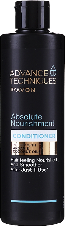 Wygładzająca odżywka do włosów Olej arganowy i kokosowy - Avon Advance Techniques Absolute Nourishment Conditioner — Zdjęcie N1