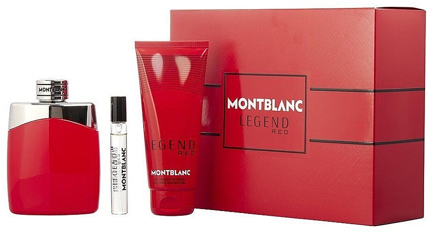 Montblanc Legend Red - Zestaw (edp 100 ml + sh/gel 100 ml + edp/mini 7.5 ml) — Zdjęcie N1
