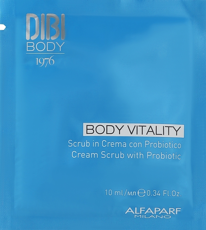 Krem peelingujący do ciała z probiotykami - DIBI Milano Milano Body Vitality Cream Scrub With Probiotic (próbka) — Zdjęcie N1