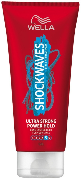 Ultramocny żel do włosów - Wella Shockwaves Ultra Strong Power Hold Gel — Zdjęcie N1