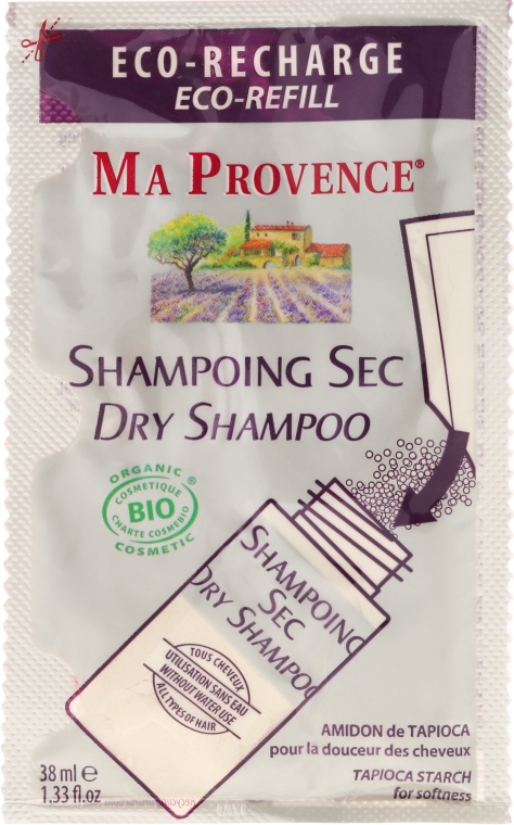 Suchy szampon do włosów w saszetce - Ma Provence Dry Shampoo (uzupełnienie) — Zdjęcie N1