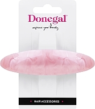 Spinka do włosów z serduszkami, FA-5751, jasny róż - Donegal — Zdjęcie N1