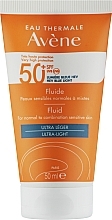Kup Lekki krem-fluid przeciwsłoneczny do twarzy - Avene Soins Solaires Fluide SPF50+