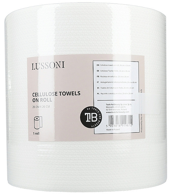 Ręczniki z celulozy w rolce, 26 x 26 cm - Lussoni Cellulose Towels On Roll — Zdjęcie N1