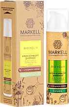 Kup Krem z ekstraktem ze śluzu ślimaka do skóry suchej i normalnej - Markell Cosmetics Bio-Helix Comfort Day Cream With Snail Mucin