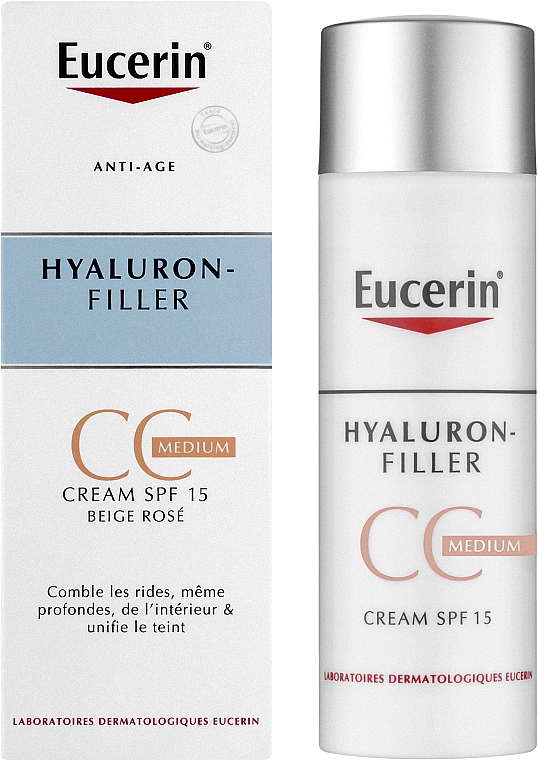 Przeciwzmarszczkowy krem CC SPF 15 - Eucerin Hyaluron-Filler CC Cream — фото N2