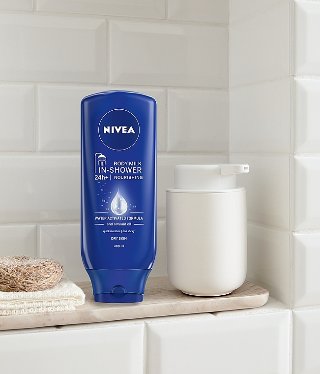 Odżywczy balsam do ciała pod prysznic - NIVEA In-Shower Body Milk Nourishing — Zdjęcie N6