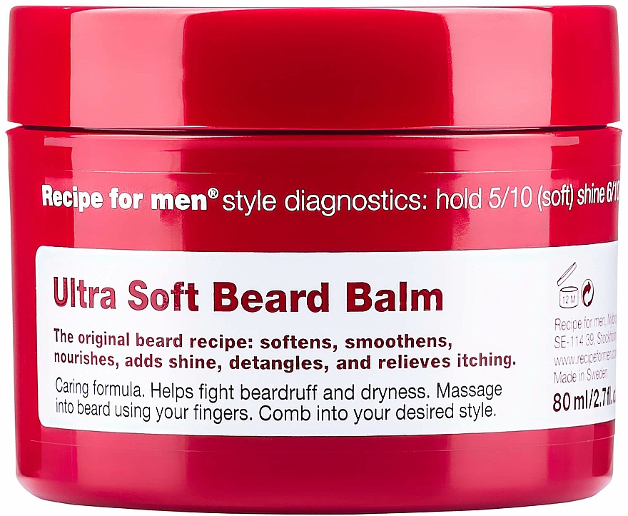 Delikatny balsam do brody - Recipe for Men Ultra Soft Beard Balm  — Zdjęcie N1