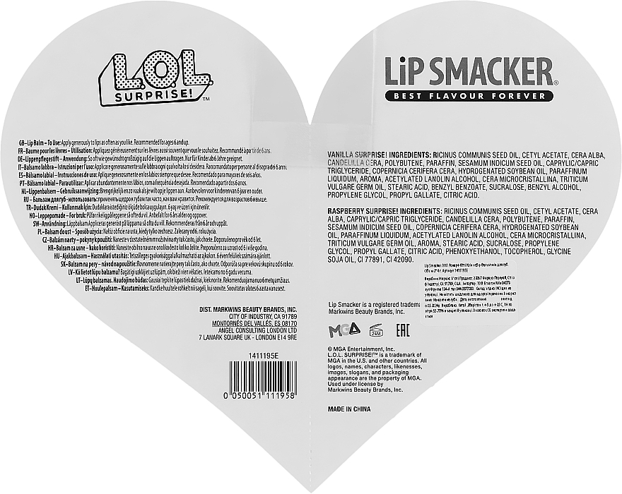 Zestaw balsamów do ust - Lip Smacker L.O.L. Surprise! Rocker + Kitty Queen (lip/balm 2 x 4 g)	 — Zdjęcie N2