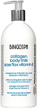 Kolagenowe mleczko do ciała z aloesem, lnem i witaminą E - BingoSpa Collagen Body Lotion With Aloe — Zdjęcie N1