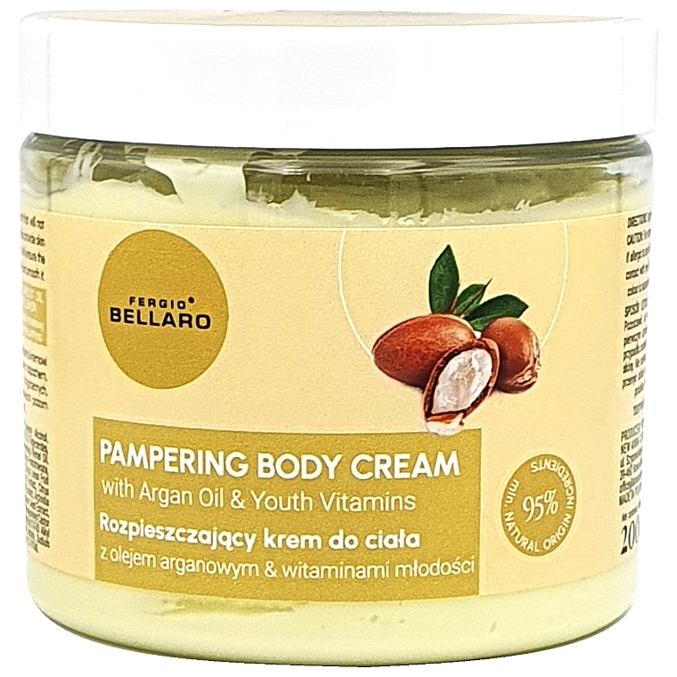 Krem do pielęgnacji ciała z olejem arganowym - Fergio Bellaro Pampering Body Cream — Zdjęcie N1