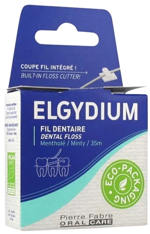 Mentolowa nić dentystyczna, 35 m - Elgydium Dental Floss Minty — Zdjęcie N1