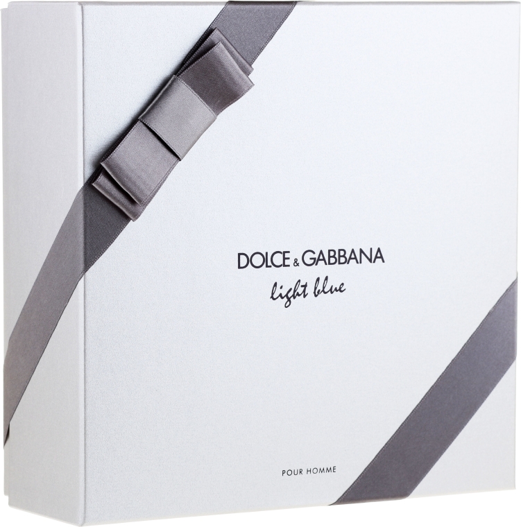 Dolce & Gabbana Light Blue Pour Homme - Zestaw (edt/75ml + ash/balm/75ml) — Zdjęcie N2