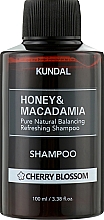 Kup Naturalny balansujący szampon odświeżający do włosów Kwiat wiśni - Kundal Honey & Macadamia Cherry Blossom Shampoo