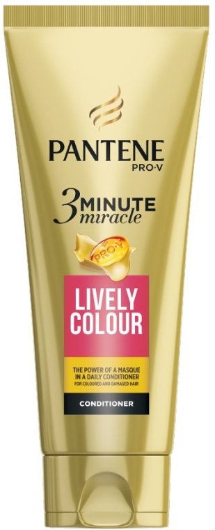 3-minutowa odżywka do włosów farbowanych Lśniący kolor - Pantene Pro-V Lively Colour Conditioner — Zdjęcie N1