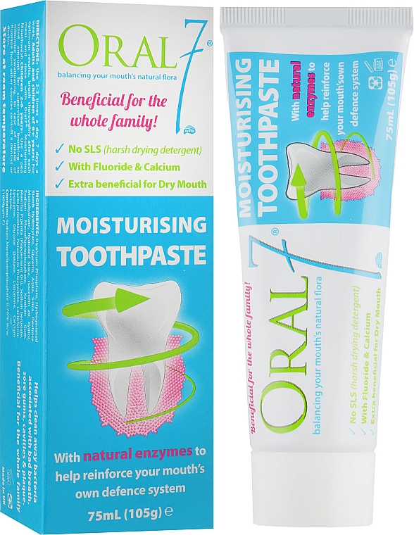 Pasta do zębów Aktywne nawilżanie i odbudowa - Oral7 Moisturising Toothpaste — Zdjęcie N1