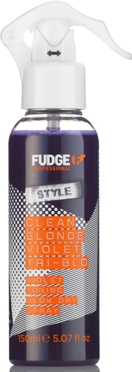 Fioletowy spray do włosów - Fudge Clean Blonde Violet Tri-Blo — Zdjęcie N1