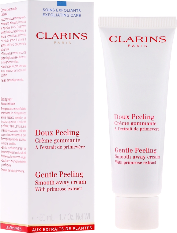 Delikatny peeling do twarzy - Clarins Gentle Peeling Smooth Away Cream — Zdjęcie N1