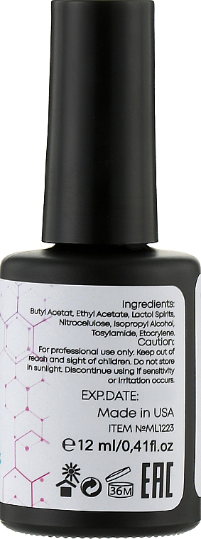 Nielepiący się top coat do paznokci - Nails Molekula Top Ellipsis No Sticky — Zdjęcie N2