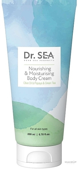 Odżywczy i nawilżający krem do ciała z oliwką, papają i zieloną herbatą - Dr. Sea Mourishing & Moisturizing Body Cream — Zdjęcie N1