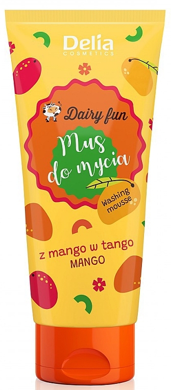Mus pod prysznic o zapachu mango - Delia Dairy Fun Mango — Zdjęcie N1