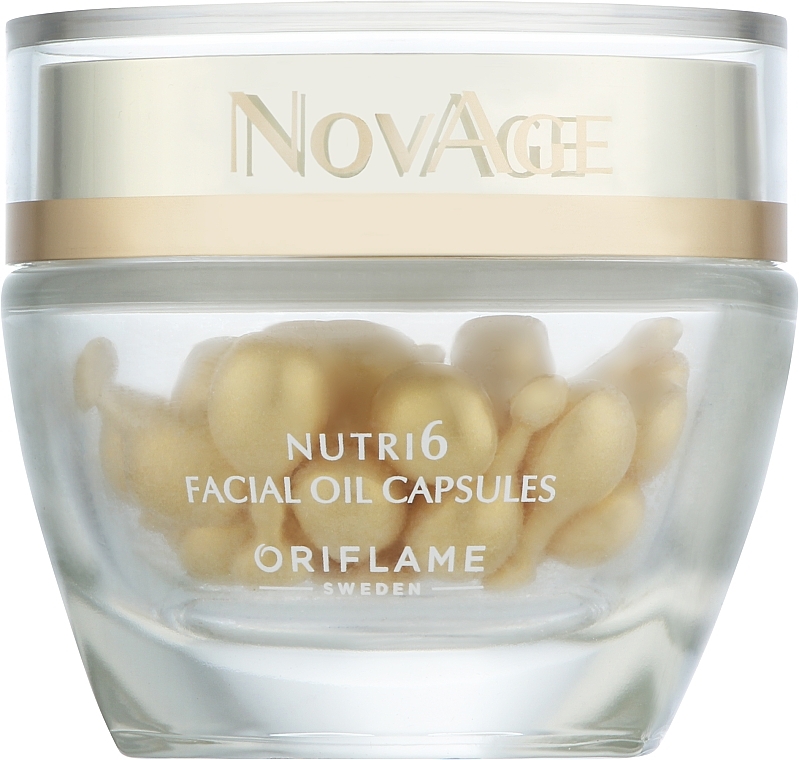 Rewitalizujące kapsułki do twarzy - Oriflame NovAge Nutri6 Facial Oil Capsules Christmas Edition — Zdjęcie N1